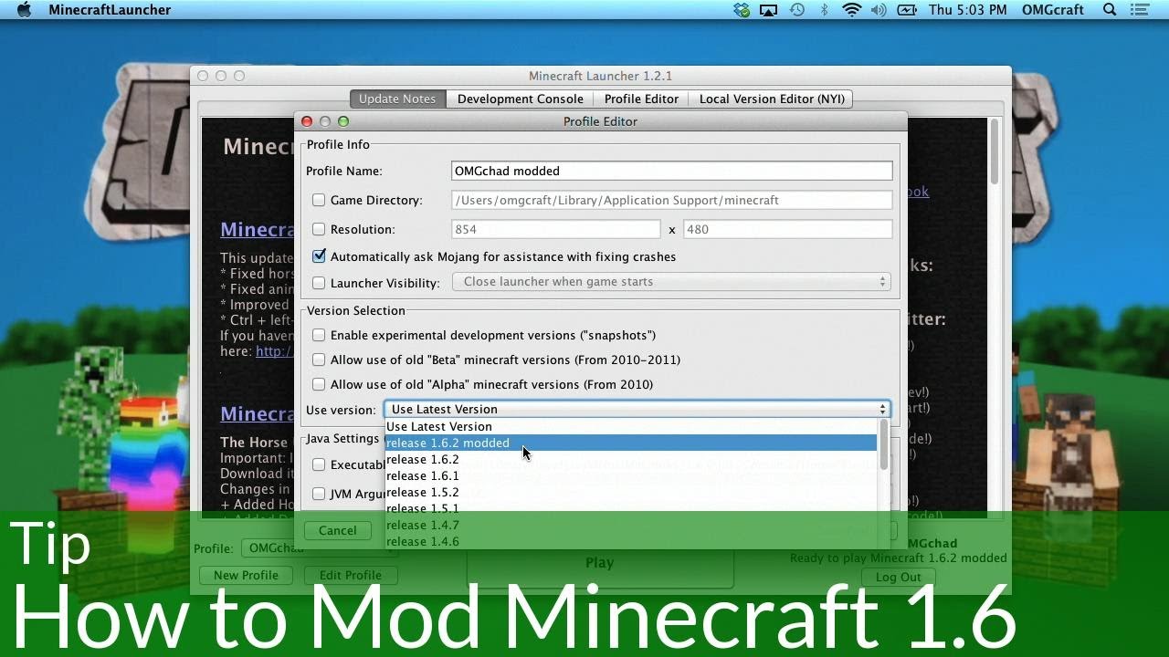 mods for minecraft 1.5.2 mac